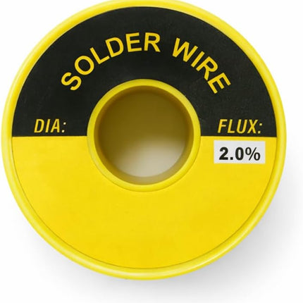 1.8mm Soldering Wire 100g, Tin 60% Lead 40%, 2.0% Flux Core, Melting Point 183°C-190°C, High Mobility Electrolytic Solder Wire