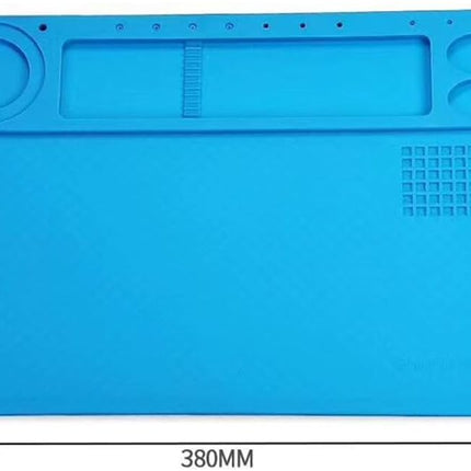 TE-602 Soldering Repair Mat 38x26cm - Silicone Heat Resistant Work Station Desk Pad