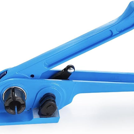 Heavy-Duty PET Strapping Tensioner &  Sealer Plier Tool Kit 13-19mm (Black/Blue)