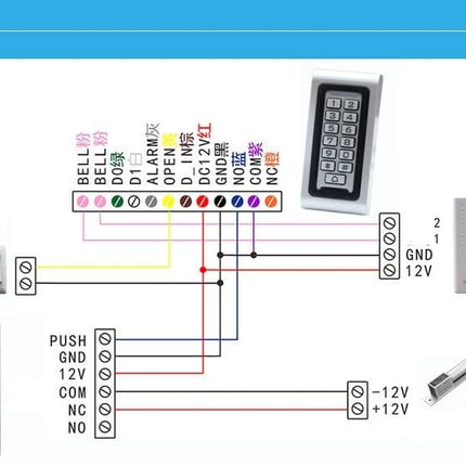 Rubik 12v Doorbell (Battery Operated) Ding-Dong Works with All Type Access Control