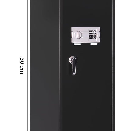 Rubik 1.3meter Large Digital Safe Box with Pin Code and Keys, RB130EG (130x40x50cm) Black