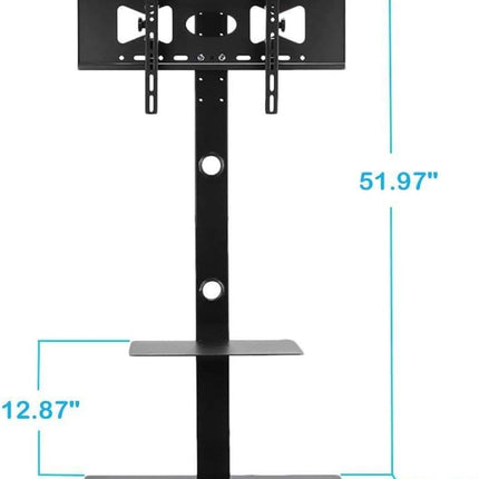 Universal Floor TV Stand Mount with Shelves for 32-65 Inch TVs (U-600A-XK)