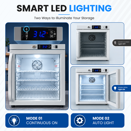 Medical Refrigerator 29L - Vaccine & Pharmaceutical Fridge Digital Control / Alarm / Thermometer, JGA-BC29