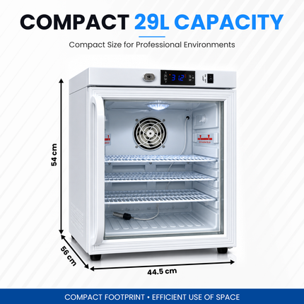 Medical Refrigerator 29L - Vaccine & Pharmaceutical Fridge Digital Control / Alarm / Thermometer, JGA-BC29