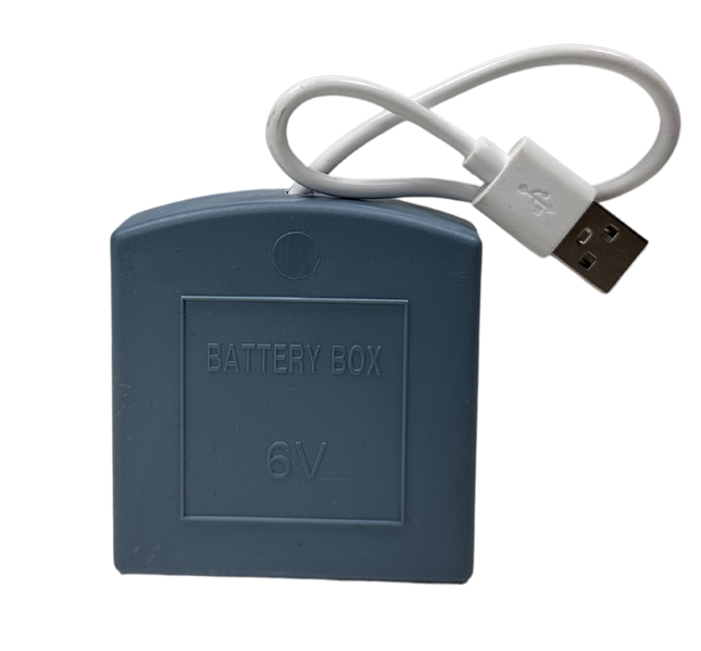 Rubik USB External Battery Box for Safe Box, Backup Battery Enclosure, 6V Power Source