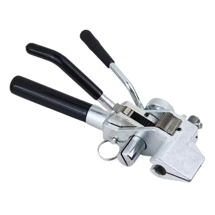Stainless Steel Banding Metal Strapping Tool, Heavy Duty Strapping Tensioner & Cutter for 8-25mm Steel Straps (Black/Silver)