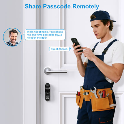 WELOCK Smart Lock U81 Electronic Door Lock Cylinder with Fingerprint Password App RFID Card Spare Mechanical Key
