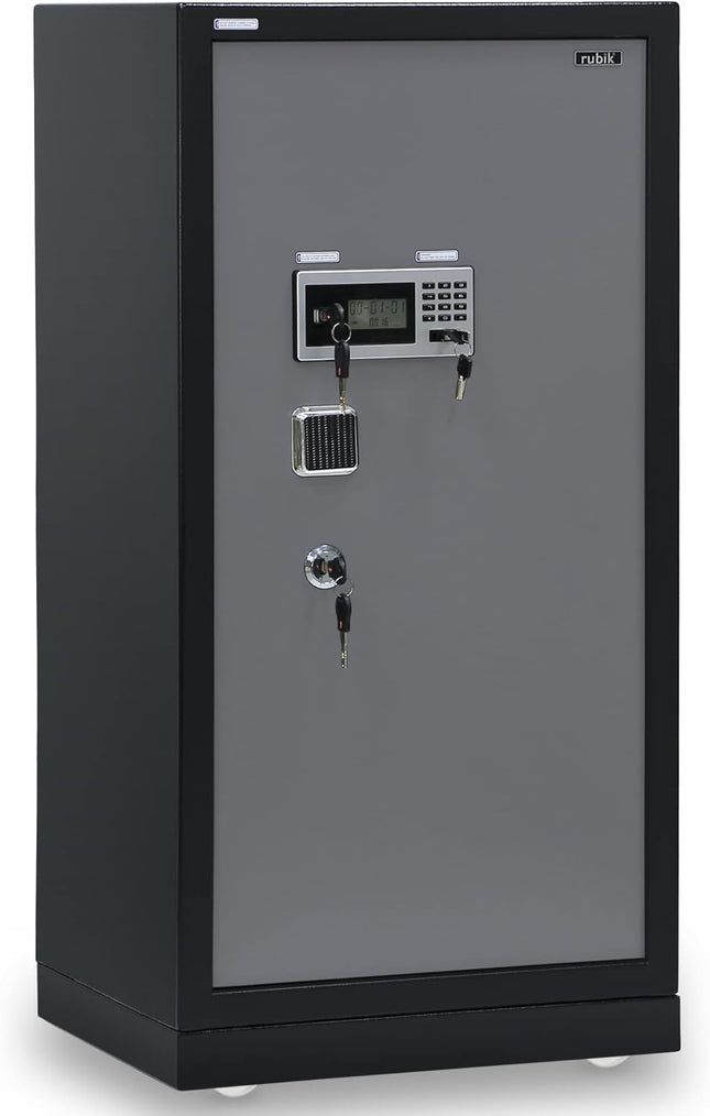 Rubik Digital Safe Box, Premium Build, Triple Security Locker 107kg (120x60x49cm) RBGX-120XTD Black/Grey