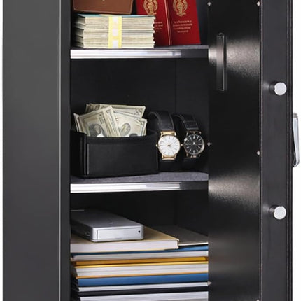 Rubik Large Safe Box 1.3 Meter Tall Digital Keypad & Key Lock RB130EG Black