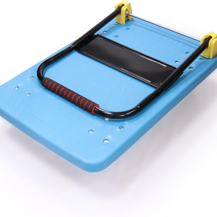 Rubik Flatbed Platform Trolley, 300kg Weight Capacity and 360 Degree Swivel Wheels, Foldable Push Hand Cart (Medium, 70x47cm)
