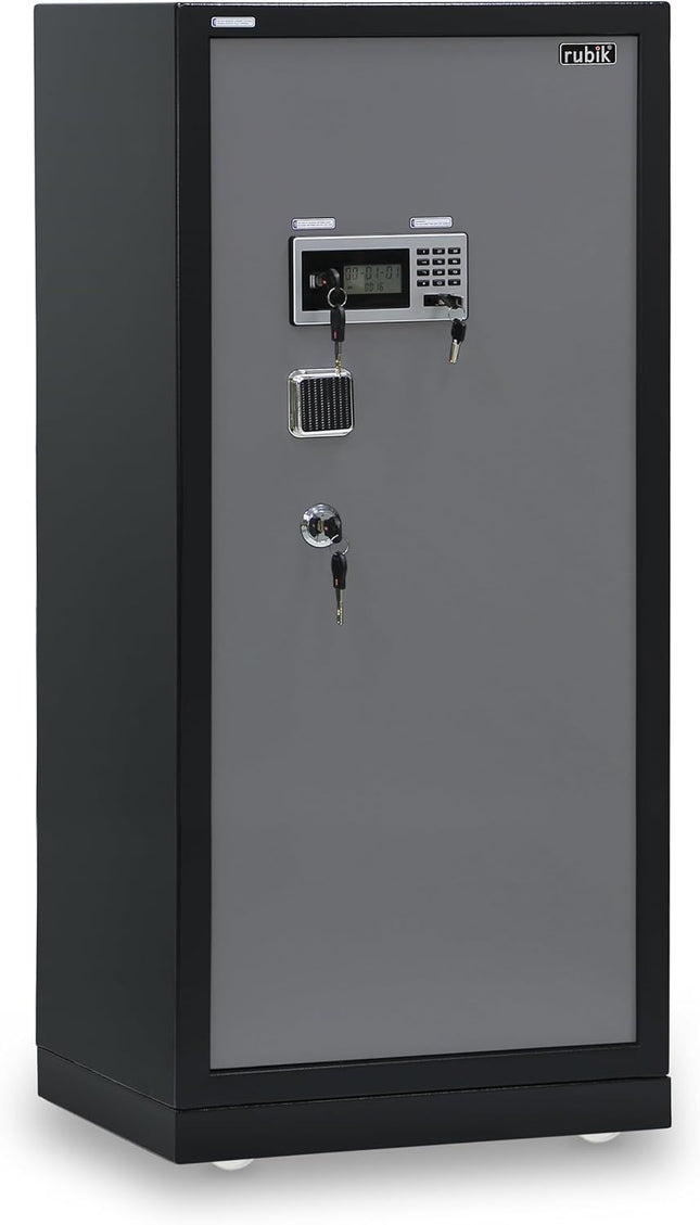 Rubik Digital Safe Box, Premium Build, Triple Security Locker 138kg (150x65x56cm) RBGX-150XTD Black/Grey