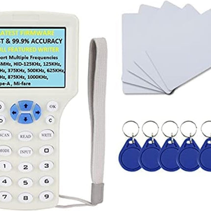 Rubik Advanced RFID Writer Copier for 125Khz IC-Type-A 13.56MHz HID-125KHz IC/ID/HID/UID RFID 10 Frequency Duplicator