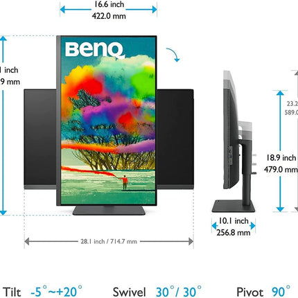 BenQ PD3205U 31.5" 4K UHD USB-C Designer Monitor BenQ PD3205U 31.5" 4K UHD USB-C Designer Monitor