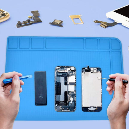 TE-508 Soldering Repair Mat 48x34cm - Silicone Heat Resistant Work Station Desk Pad