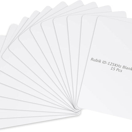 Rubik ID-125Khz Cards for RFID Copier Reader Writer Duplicator (15 Cards)