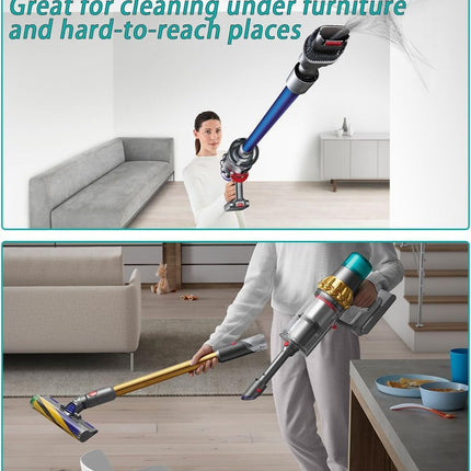 Replacement Extension Wand for Dyson V7, V8, V10, V11, V15 Cordless Vacuum Cleaner with Cleaning Brush (Blue)