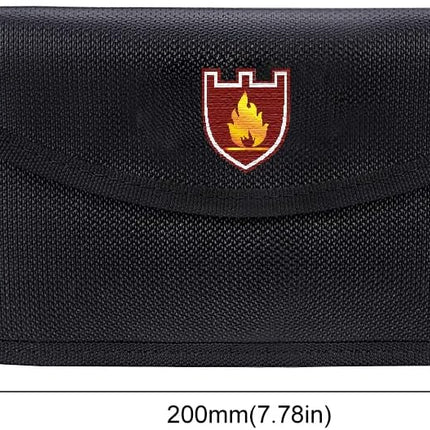 ireproof Bag with Zipper, Anti-Tracking GPS RFID Car Key FOB Signal Blocker Wallet Shielding Pouch Cell Phone Privacy Protective Case