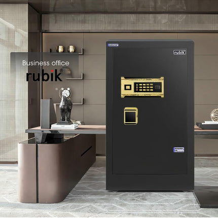 Rubik Digital Safe Box with Dual Lock (82x47x41cm) 80H-BG Black