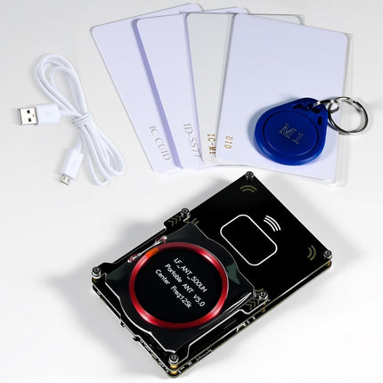 Proxmark3 Easy V3.0 DEV Kit RFID Card Reader and Decryptor with Integrated Antenna and 5 HF LF IC ID Cards