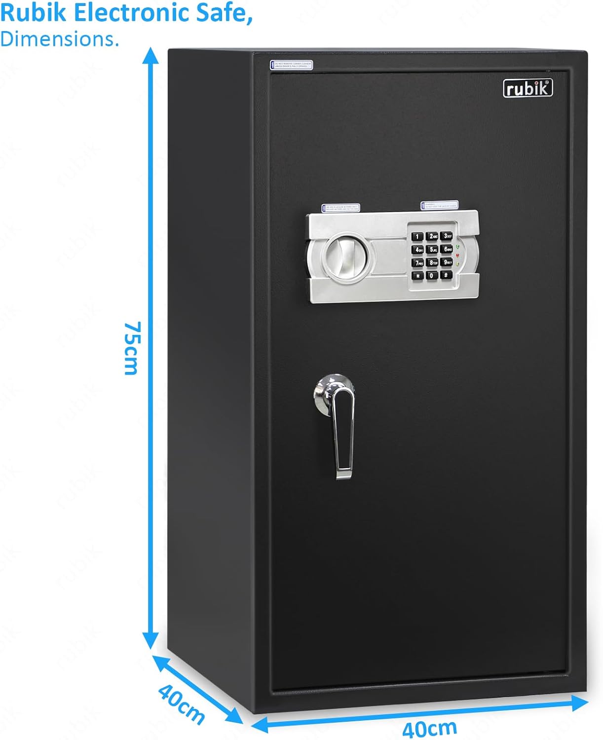 Rubik 75cm Digital Safe Box with Pin Code | Large Steel Security Safe ...