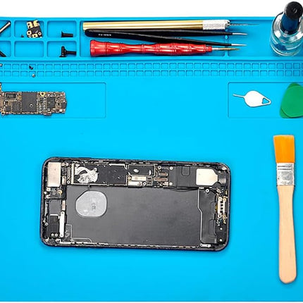 TE-610 Soldering Mat 35x25cm - Silicone Heat Resistant Work Station Desk Pad