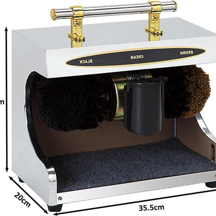 Automatic Shoe Polishing Machine with Cream Dispenser (Black)