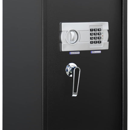 Rubik Large Digital Safe Box with Pin Code and Keys, RB-60EG (60x36x30cm) Black