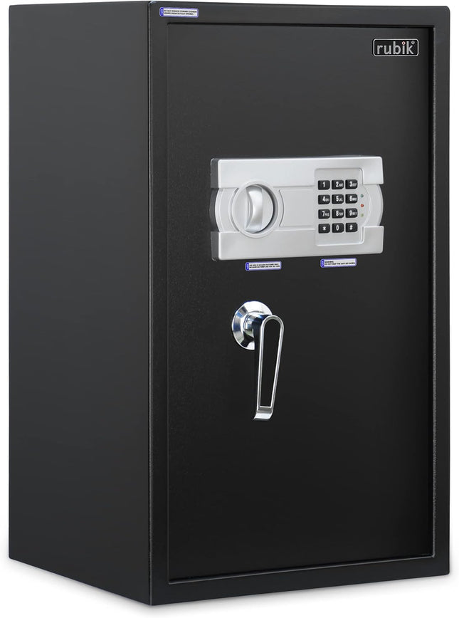 Rubik Large Digital Safe Box with Pin Code and Keys, RB-60EG (60x36x30cm) Black