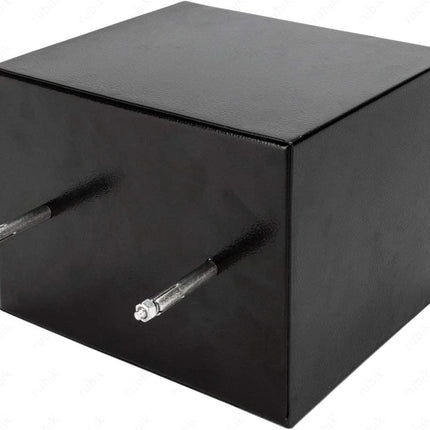 Rubik Mini Safe Box With Drop Slot, Digital Lock & Key (17x23x17cm) Off White