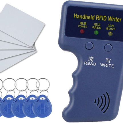 Rubik Professional Handheld RFID 125KHz ID Card Copier Reader Writer with 5 Writable Tags 5 Writable Cards