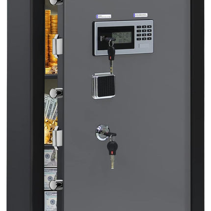 Rubik Digital Safe Box, Premium Build, Triple Security Locker 85kg (100x54x44cm) RBGX-100XTD Black/Grey