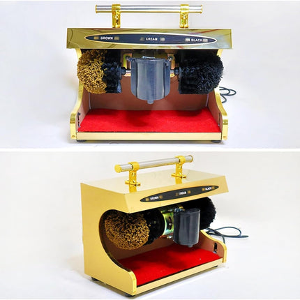 Automatic Shoe Polishing Machine with Cream Dispenser (Gold)