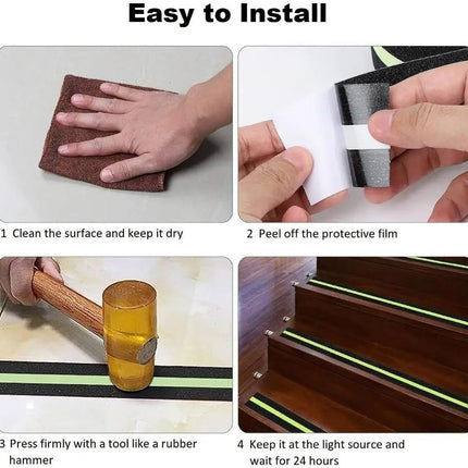 Anti Slip Grip Tape Glow in the Dark – 50mm x 5m Non-Slip Luminous Safety Tape
