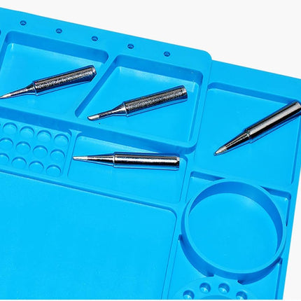 TE-604 Soldering Repair Mat 45x30cm - Silicone Heat Resistant Work Station Desk Pad