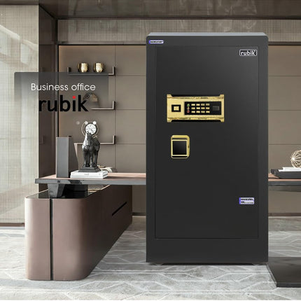 Rubik Digital Safe Box with Dual Security Lock (100x51x45cm) 100H-BG Black