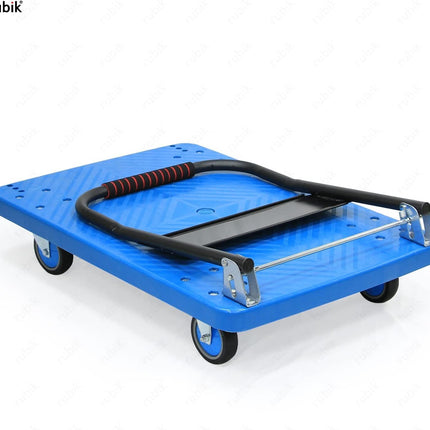 Rubik Flatbed Platform Trolley 60x90cm, 400kg Weight Capacity and 360 Degree Swivel Wheels, Foldable Push Hand Cart