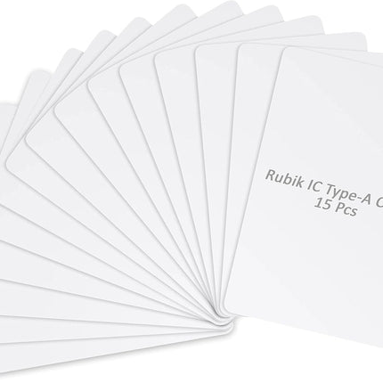 Rubik IC Type-A Cards for RFID Copier Reader Writer Duplicator (15 Cards)