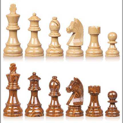 Premium Chess Board Wooden, Large 45x45cm with Storage Drawers (Black/Brown)