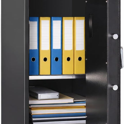Rubik 1.3meter Large Digital Safe Box with Pin Code and Keys, RB130EG (130x40x50cm) Black
