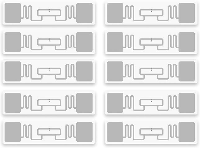 Writeable RFID UHF Tags Flexible Coated Paper Sticker Labels 9662 U8, Long Range 860Mhz-960Mhz EPCglobal Class 1 Gen 2 ISO18000-6C Protocol