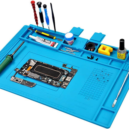 TE-603 Soldering Repair Mat 45x30cm - Silicone Heat Resistant BGA Workbench Desk Pad