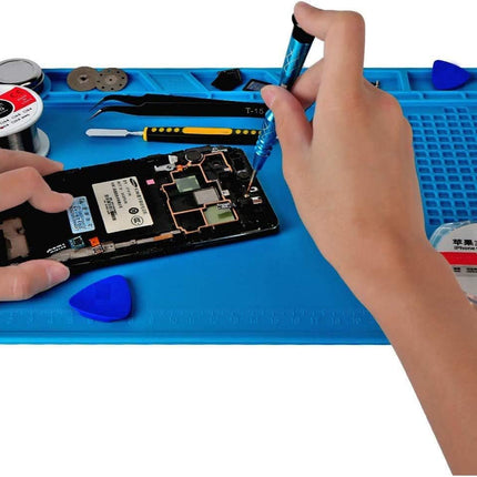 S-140 Silicone Repair Soldering Work Mat – Heat Resistant Magnetic Work Station Mat