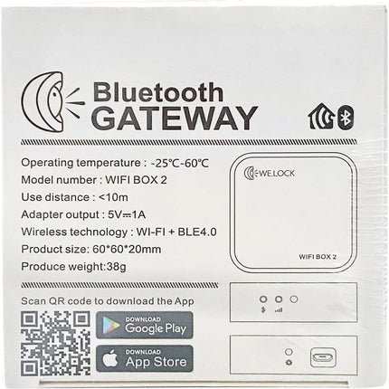WELOCK WIFI BOX 3 BLE Gateway Remote Controls Unlock for Welock Smart Door Locks