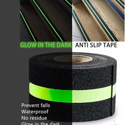 Anti Slip Grip Tape Glow in the Dark – 50mm x 5m Non-Slip Luminous Safety Tape