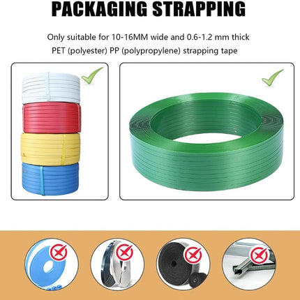 13-16mm V2 Cordless Electric PP PET Strapping Tool DW350 Baler Machine