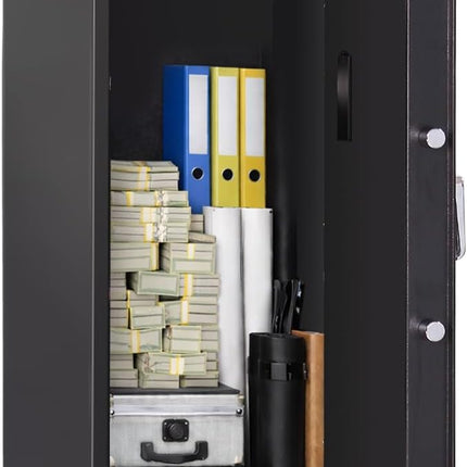 Rubik Large Safe Box 1.3 Meter Tall Digital Keypad & Key Lock RB130EG Black