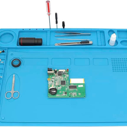 TE-613B Soldering Repair Mat 35x25cm - Silicone Heat Resistant Work Station Desk Pad