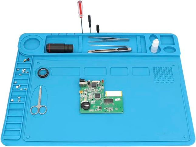 TE-601 Soldering Repair Mat 48x36cm – Silicone Heat Resistant Work Station Desk Pad