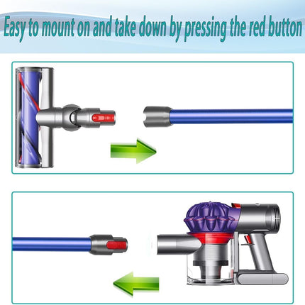 Replacement Extension Wand for Dyson V7, V8, V10, V11, V15 Cordless Vacuum Cleaner with Cleaning Brush (Blue)