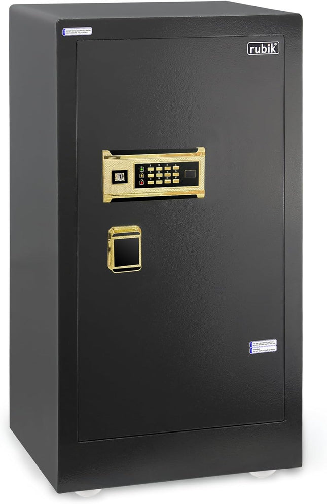 Rubik Digital Safe Box with Dual Security Lock (100x51x45cm) 100H-BG Black